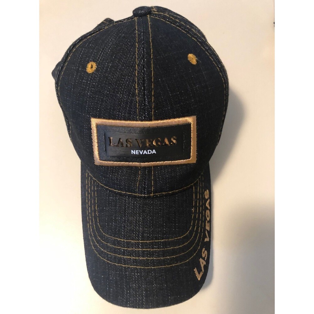 Las Vegas Nevada Baseball Cap Hat Denim Blue Excellent Condition Adjustable